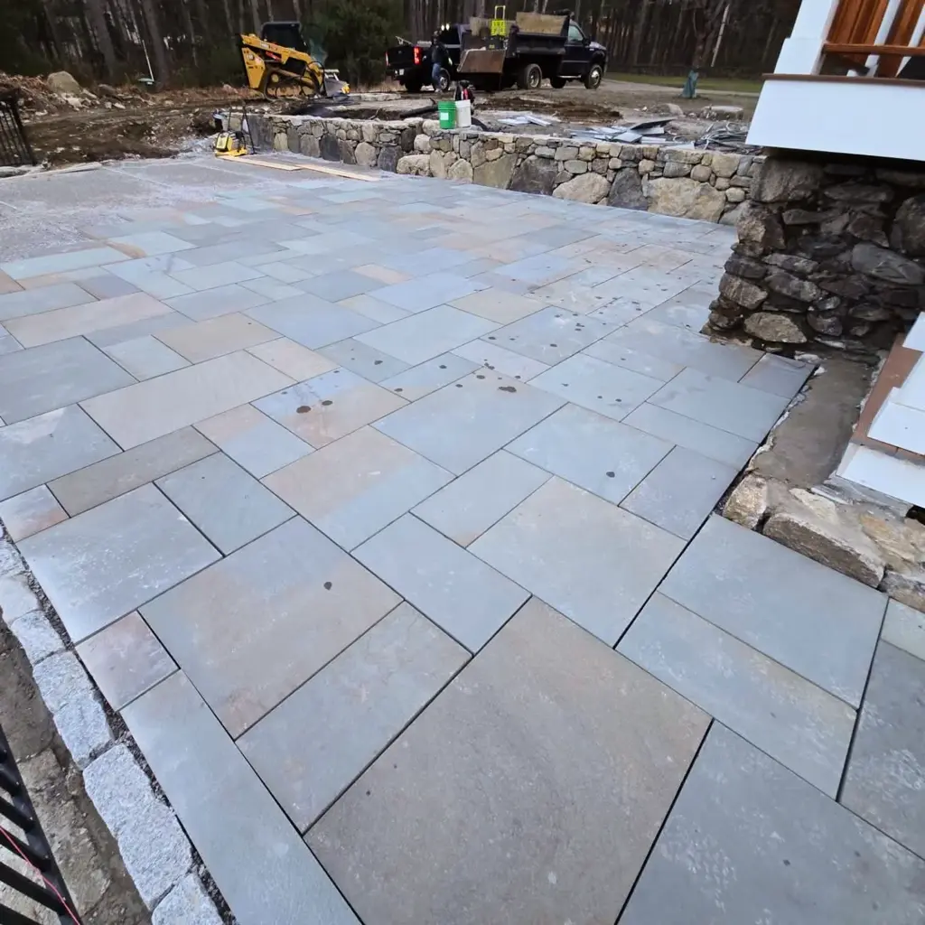 Stone patio design
